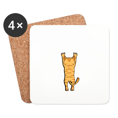 Katzen Untersetzer - Katze Katzen lustig