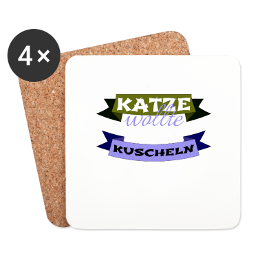 Katzen Untersetzer - katze - Katze wollte kuscheln