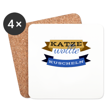 Katzen Untersetzer - katze - Katze wollte kuscheln