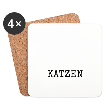 Katzen Untersetzer - katze - Ich liebe Katzen
