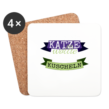 Katzen Untersetzer - katze - Katze wollte kuscheln