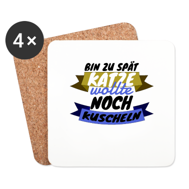 Katzen Untersetzer - katze - Katze wollte kuscheln