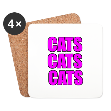 Katzen Untersetzer - Katze Katze Katze