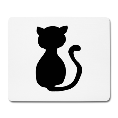 Katzen Mousepad - Schwarze Katze