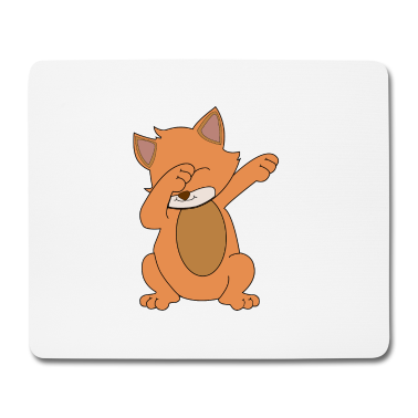 Katzen Mousepad - Dabbende Katze