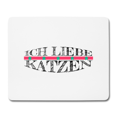 Katzen Mousepad - katze - Ich liebe Katzen