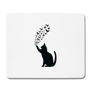 Katzen Mousepad - Schwarze Katze
