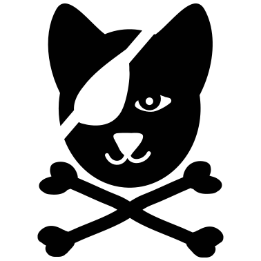 Motiv katze pirat seefahrt