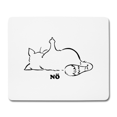 Katzen Mousepad - Katze Nö, Nein, No...Mittelfinger