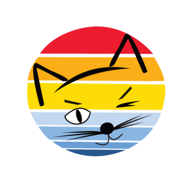 Motiv Katze Retro Shirt Cat T-Shirt Katzen tshirt