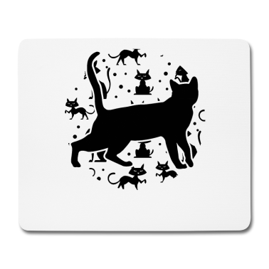 Katzen Mousepad - Katze mit Katzen und Kätzchen - Katzen