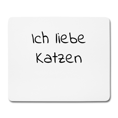 Katzen Mousepad - katze - Ich liebe Katzen
