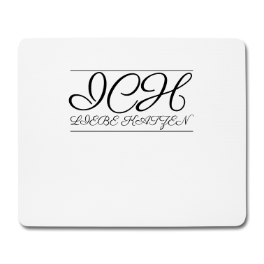 Katzen Mousepad - katze - Ich liebe Katzen