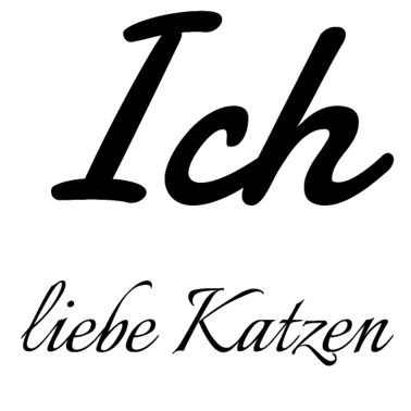Motiv katze - Ich liebe Katzen