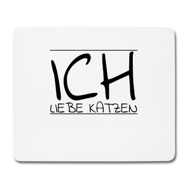 Katzen Mousepad - katze - Ich liebe Katzen