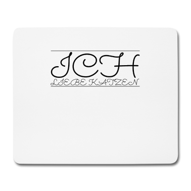 Katzen Mousepad - katze - Ich liebe Katzen
