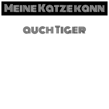 Motiv katze - meine Katze kann auch Tiger
