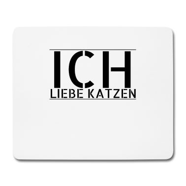 Katzen Mousepad - katze - Ich liebe Katzen