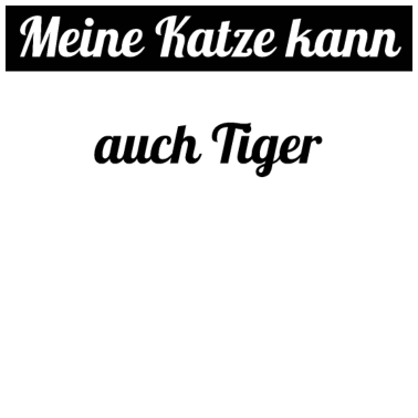 Motiv katze - meine Katze kann auch Tiger