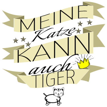 Motiv katze - meine Katze kann auch Tiger