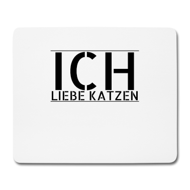 Katzen Mousepad - katze - Ich liebe Katzen