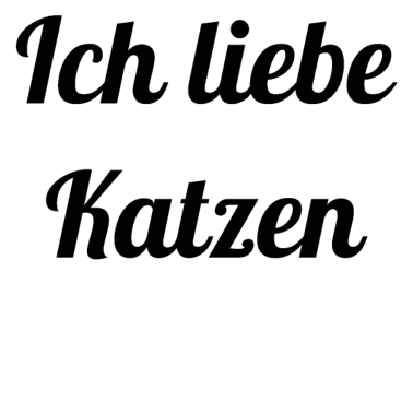 Motiv katze - Ich liebe Katzen
