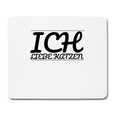 Katzen Mousepad - katze - Ich liebe Katzen
