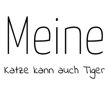 Motiv katze - meine Katze kann auch Tiger