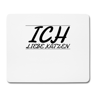 Katzen Mousepad - katze - Ich liebe Katzen