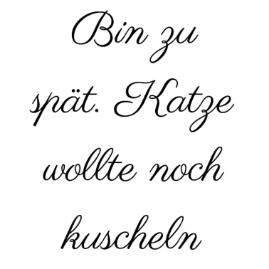 Motiv katze - Katze wollte kuscheln