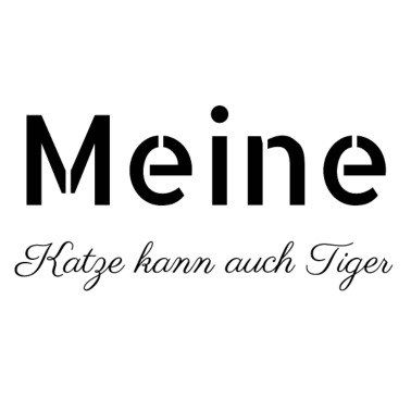 Motiv katze - meine Katze kann auch Tiger