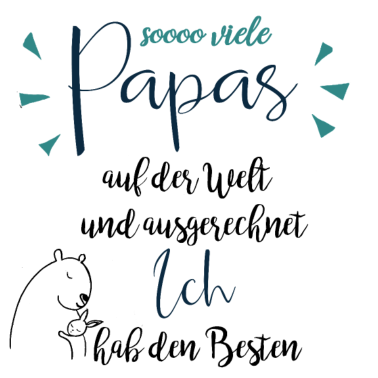 Motiv Vatertag Baby Body - So viele Papas auf der Welt