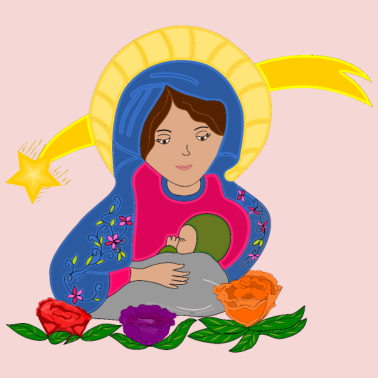 Motiv Jungfrau Maria und Jesus Geburt