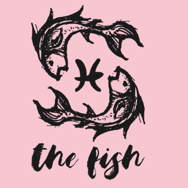 Motiv Sternzeichen Fische Geschenk Pisces Comic Geburt