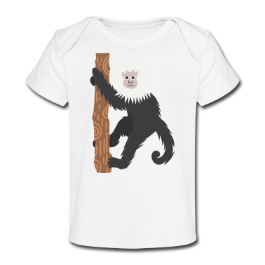 Geschenk Geburt Baby T-Shirt - Kapuzineraffen