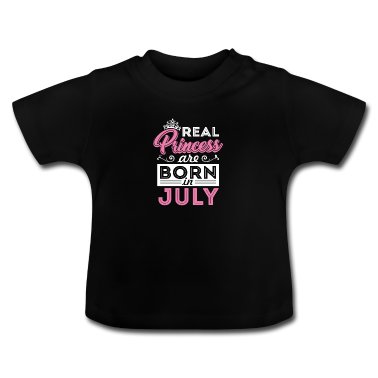 Geschenk Geburt Baby T-Shirt - Prinzessinnen Juli Geburt