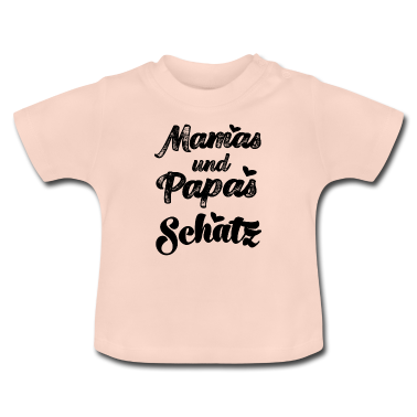 Geschenk Geburt Baby T-Shirt - Mamas und Papas Schatz Geburt Nachwuchs Baby Party