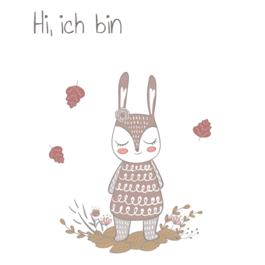 Motiv Hi, ich bin - Geschenk für Babys mit Namen