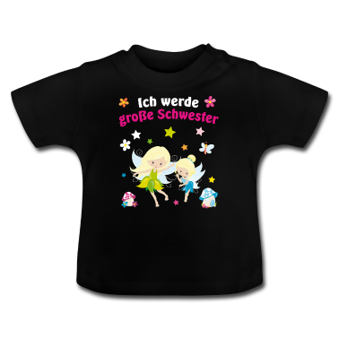 Geschenk Geburt Baby T-Shirt - Ich werde Große Schwester Geschenk Für Mädchen