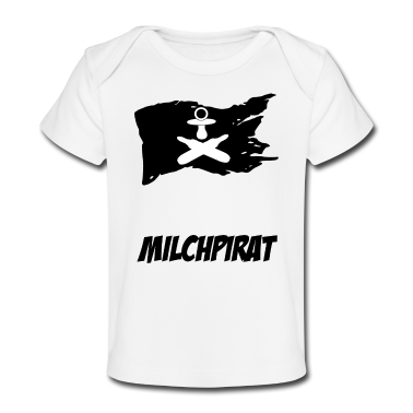 Geschenk Geburt Baby T-Shirt - Lustiger Baby Body Milchpirat Geschenk Geburt