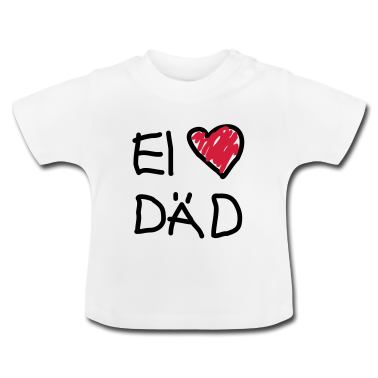 Geschenk Geburt Baby T-Shirt - I love dad ( ei love däd )