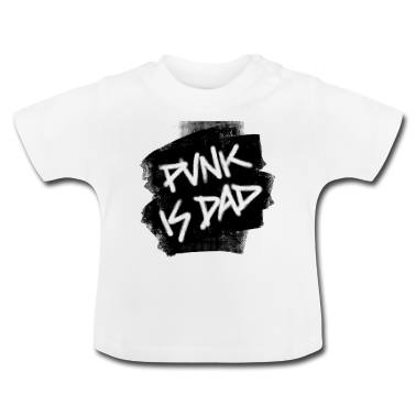 Geschenk Geburt Baby T-Shirt - Punk Is Dad
