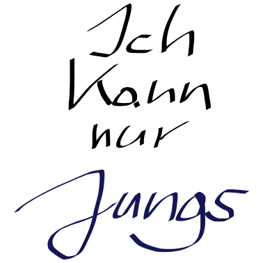 Motiv ich kann nur jungs