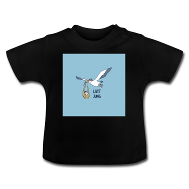 Geschenk Geburt Baby T-Shirt - Geburt plattdeutsche Glückwünsche zur Geburt
