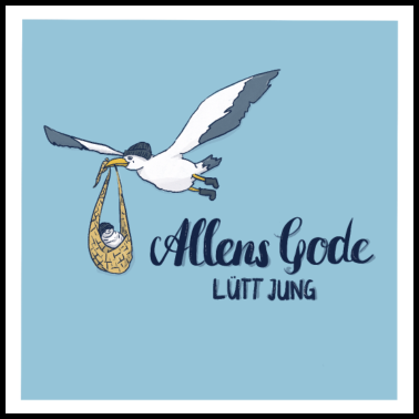 Motiv Geburt Glückwünsche zur Geburt - Lütt Jung