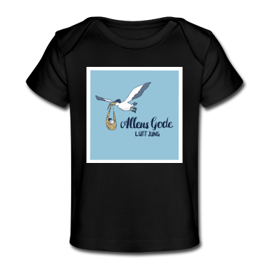 Geschenk Geburt Baby T-Shirt - Geburt Glückwünsche zur Geburt - Lütt Jung