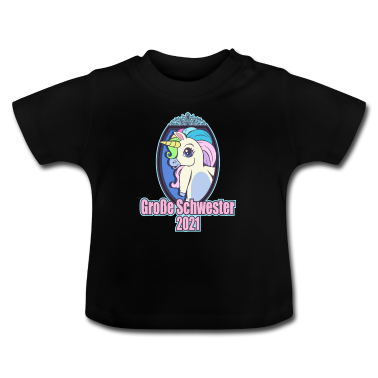 Geschenk Geburt Baby T-Shirt - Schwester 2021 Geburt
