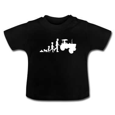 Geschenk Geburt Baby T-Shirt - Traktor Geburt Landwirt