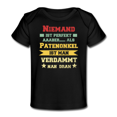 Geschenk Geburt Baby T-Shirt - Der Pate sagt Geburt