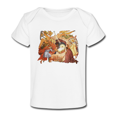 Geschenk Geburt Baby T-Shirt - Jesus Geburt